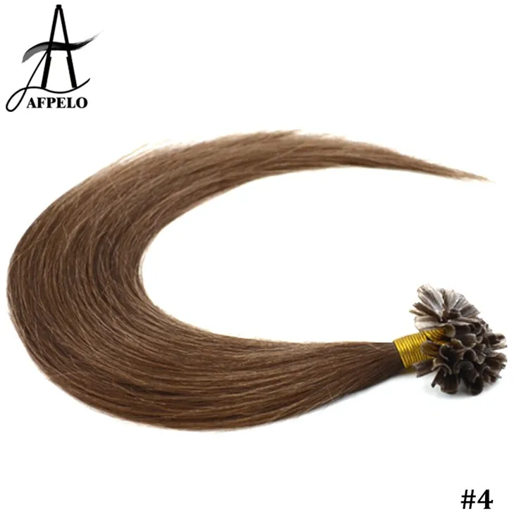 Наращивание волос на кончиках коричневых ногтей