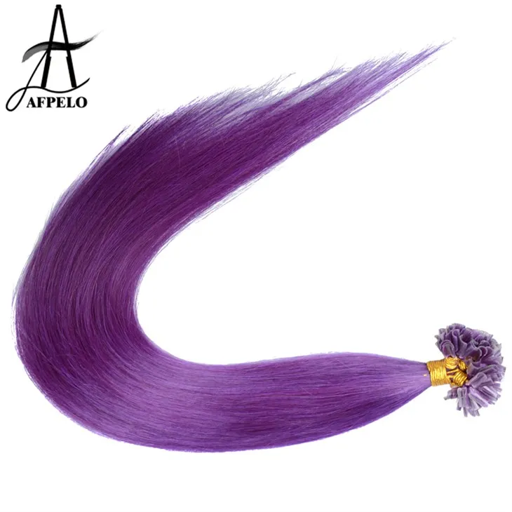 Кератиновое наращивание человеческих волос с U-образным кончиком